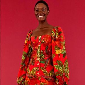 FARM Rio Red Forest Birds Romper